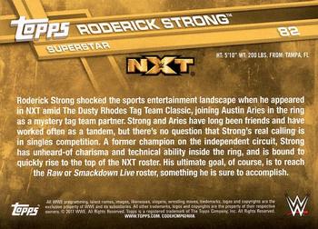 2017 Topps WWE #82 Roderick Strong Back