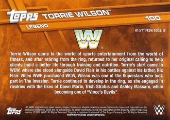 2017 Topps WWE #100 Torrie Wilson Back
