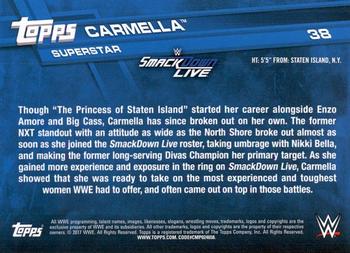 2017 Topps WWE #38 Carmella Back