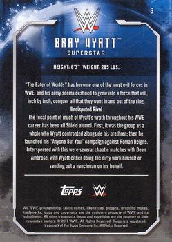 2017 Topps WWE Undisputed #6 Bray Wyatt Back