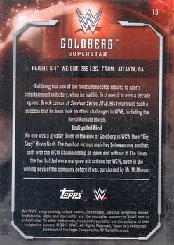 2017 Topps WWE Undisputed #15 Goldberg Back
