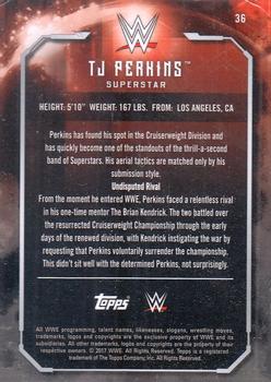 2017 Topps WWE Undisputed #36 TJ Perkins Back