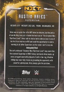 2017 Topps WWE Undisputed #43 Austin Aries Back