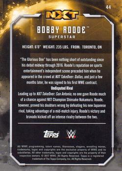 2017 Topps WWE Undisputed #44 Bobby Roode Back