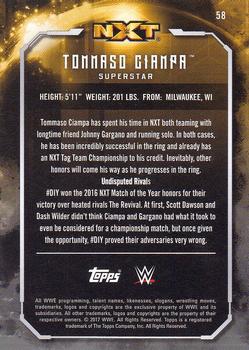 2017 Topps WWE Undisputed #58 Tommaso Ciampa Back