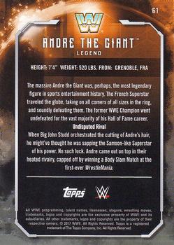 2017 Topps WWE Undisputed #61 Andre The Giant Back