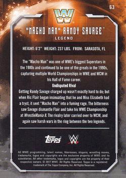 2017 Topps WWE Undisputed #63 Randy Savage Back