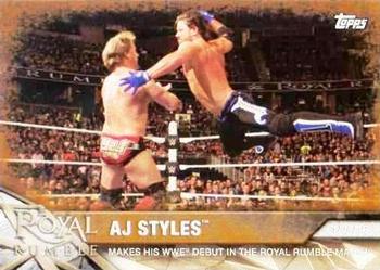 2017 Topps WWE Road To Wrestlemania - Bronze #12 AJ Styles Front