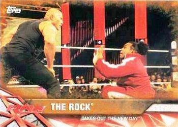 2017 Topps WWE Road To Wrestlemania - Bronze #17 The Rock Front