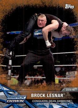 2017 Topps WWE Road To Wrestlemania - Bronze #45 Brock Lesnar Front