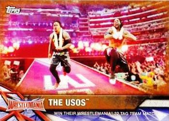 2017 Topps WWE Road To Wrestlemania - Bronze #55 The Usos Front