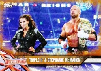 2017 Topps WWE Road To Wrestlemania - Bronze #66 Triple H / Stephanie McMahon Front