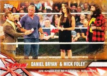 2017 Topps WWE Road To Wrestlemania - Bronze #96 Daniel Bryan / Mick Foley Front