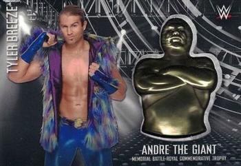 2017 Topps WWE Road To Wrestlemania - Andre the Giant Battle Royal Commemorative Trophy Relics #NNO Tyler Breeze Front