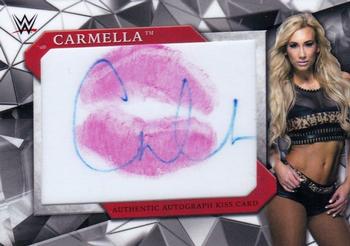 2017 Topps WWE Road To Wrestlemania - Autograph Kiss Cards #NNO Carmella Front