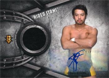 2017 Topps WWE Road To Wrestlemania - Autograph Shirt Relics #NNO Hideo Itami Front