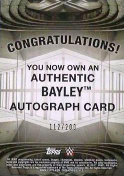 2017 Topps WWE Road To Wrestlemania - Autographs #NNO Bayley Back