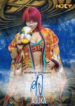 2017 Topps WWE Road To Wrestlemania - Autographs Blue #NNO Asuka Front