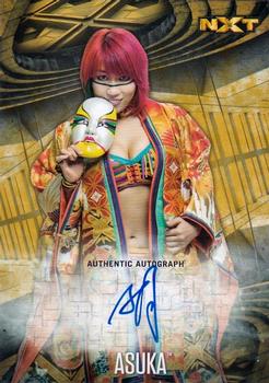 2017 Topps WWE Road To Wrestlemania - Autographs Gold #NNO Asuka Front