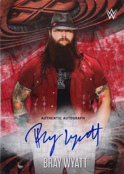 2017 Topps WWE Road To Wrestlemania - Autographs Red #NNO Bray Wyatt Front