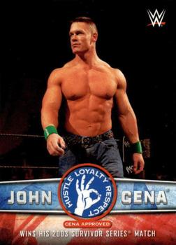 2017 Topps WWE Road To Wrestlemania - John Cena Tribute #3 John Cena Front