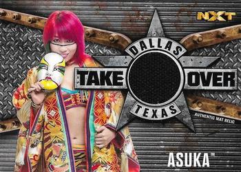 2017 Topps WWE Road To Wrestlemania - NXT Takeover: Dallas Mat Relics #NNO Asuka Front