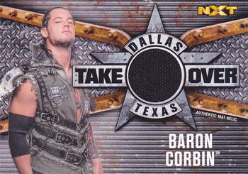 2017 Topps WWE Road To Wrestlemania - NXT Takeover: Dallas Mat Relics #NNO Baron Corbin Front