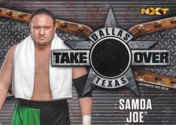 2017 Topps WWE Road To Wrestlemania - NXT Takeover: Dallas Mat Relics #NNO Samoa Joe Front