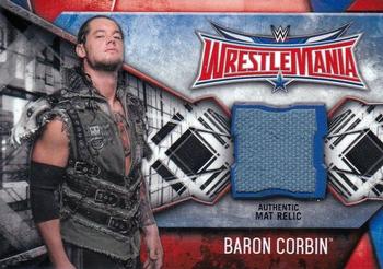 2017 Topps WWE Road To Wrestlemania - WrestleMania 32 Mat Relics #NNO Baron Corbin Front