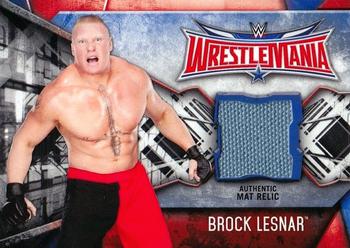 2017 Topps WWE Road To Wrestlemania - WrestleMania 32 Mat Relics #NNO Brock Lesnar Front