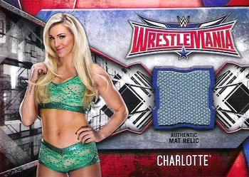2017 Topps WWE Road To Wrestlemania - WrestleMania 32 Mat Relics #NNO Charlotte Front