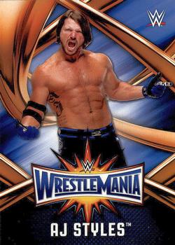 2017 Topps WWE Road To Wrestlemania - WrestleMania 33 Roster #WMR-19 AJ Styles Front