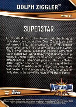 2017 Topps WWE Road To Wrestlemania - WrestleMania 33 Roster #WMR-28 Dolph Ziggler Back