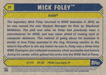 2017 Topps WWE Heritage #29 Mick Foley Back