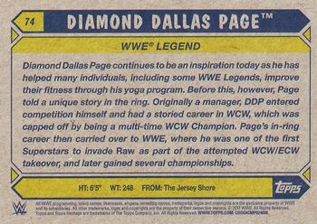 2017 Topps WWE Heritage #74 Diamond Dallas Page Back