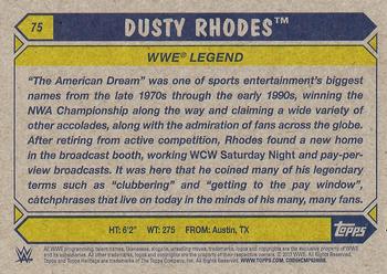 2017 Topps WWE Heritage #75 Dusty Rhodes Back