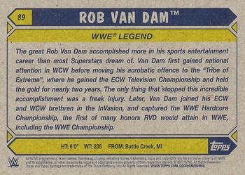 2017 Topps WWE Heritage #89 Rob Van Dam Back