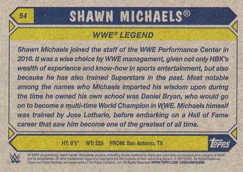 2017 Topps WWE Heritage #94 Shawn Michaels Back