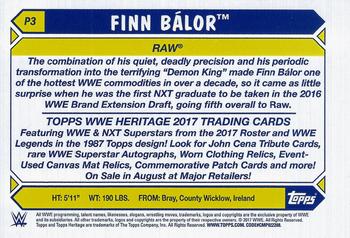 2017 Topps WWE Heritage #P3 Finn Bálor Back
