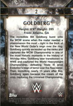 2017 Topps Legends of WWE #2 Goldberg Back