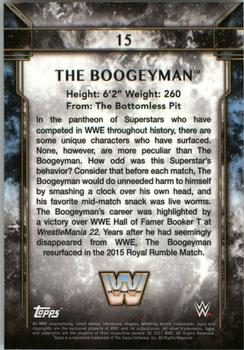 2017 Topps Legends of WWE #15 The Boogeyman Back