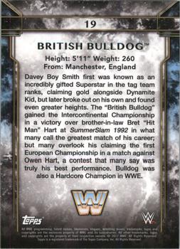 2017 Topps Legends of WWE #19 British Bulldog Back