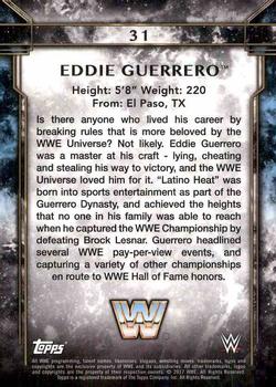 2017 Topps Legends of WWE #31 Eddie Guerrero Back