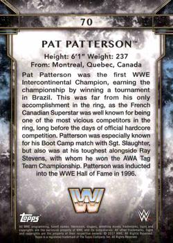 2017 Topps Legends of WWE #70 Pat Patterson Back