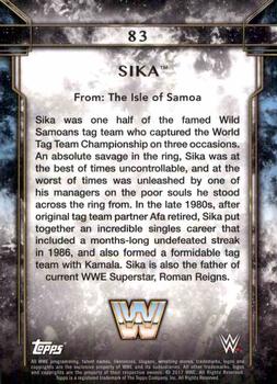 2017 Topps Legends of WWE #83 Sika Back