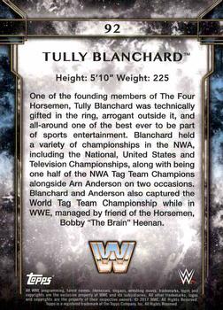 2017 Topps Legends of WWE #92 Tully Blanchard Back