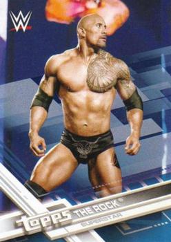 2017 Topps WWE - Blue #1 The Rock Front