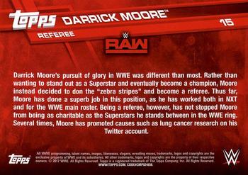 2017 Topps WWE - Bronze #15 Darrick Moore Back