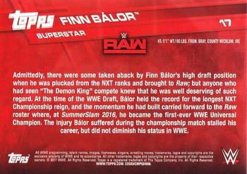 2017 Topps WWE - Bronze #17 Finn Balor Back