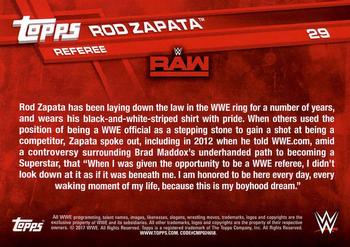 2017 Topps WWE - Bronze #29 Rod Zapata Back